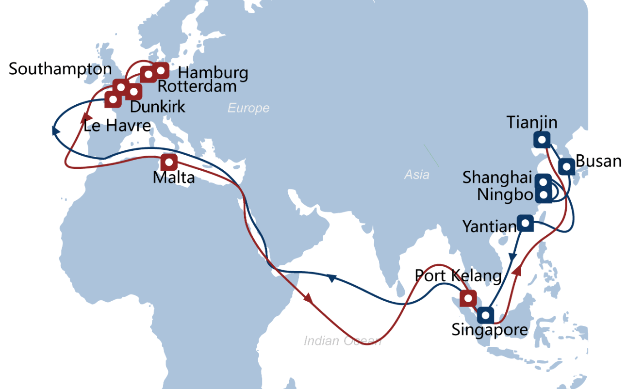 深圳中国物流公司，中国海运到aisa，中国海运公司从中国到德国，中国到德国运输时间