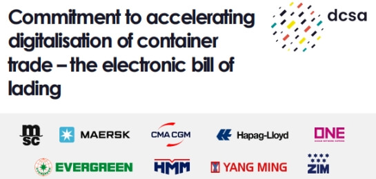 บริษัท ขนส่งขนาดใหญ่เก้าแห่งรวมถึง MSC, Maersk และ CMA CGM ได้ลงนามในสัญญานี้